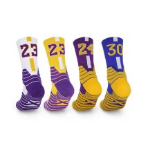 Professionelle Basketball Socken Männer Verdickte Mid-kalb Kinder Anti-slip Hohe-kalb Handtuch Unten Sport Socken Polypropylen Stoff