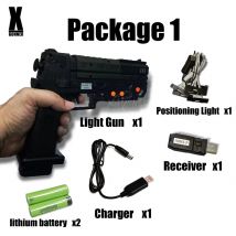 X-GUNNER XGUNNER 2.4G Wireless Gaming Light Gun Schwarze Einzelpistole