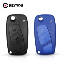 KEYYOU Custodia pieghevole pieghevole per chiave a distanza per Fiat Punto Ducato Iveco Stilo Panda Doblo Bravo Sostituzione 2/3 pulsanti