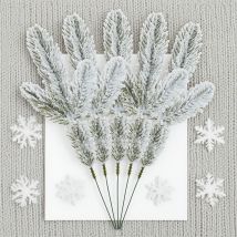 10/30Pcs Artificial Plants Pine Home Room Outdoor Garden Yard Table Decor Accessory Wedding Party Christmas Tree Gifts Box Props