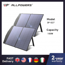 ALLPOWERS Składany i przenośny panel słoneczny Ładowarka słoneczna 100/200 W, awaryjne zasilanie awaryjne na zewnątrz do elektrownia itp.