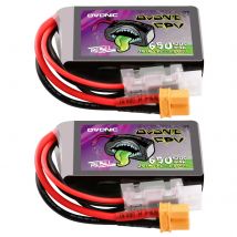 Batteria Lipo OVONIC 2s 650 mAh 7,4 V 120C con XT30 per RC FPV Elicottero Aereo Quadcopter Hobby Racing (2 Pezzi)