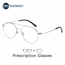 BLUEMOKY Metall Brillen Mode Aviator Progressive Optische Gläser Für Männer Anti-Blau Licht Myopie Brillen