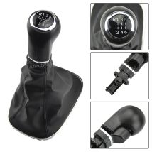 5/6 Velocità Auto Pomello Del Cambio Shifter Gaitor Boot Copertura Nera Misura Per Opel Corsa D 2006 2007 2008 2009 2010 2011 2012 2013 2014
