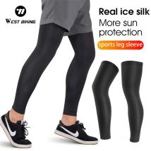 WEST BIKING letnie rękawy uciskowe na nogi rowerowe Outdoor Sports szybkoschnące legginsy chroniące kolana bieganie koszykówka anty UV