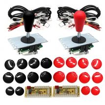 Kopia SANWA Game Machine Arcade Console DIY Kit 8 Way Joystick Push Buttons For PC Raspberry Pi Zero Delay USB Board Controller
