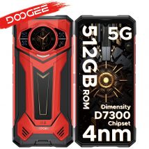 DOOGEE S200 Plus 5G AI wytrzymały telefon wymiar 7300 telefonów do gier 1.32 tylny wyświetlacz 12 +
