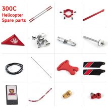 Parti dell'elicottero JCZK 300C Tutte le parti di coda di ricambio del modello di elicottero RC per aerei di tutte le serie 300C-A030 ~ A053
