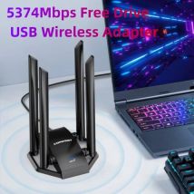 Comfast 3000/5374 Mbit/s USB-WLAN-Adapter 2,4 G/5 G/6 GHz Gigabit Gaming WiFi 6 Netzwerkkarte WLAN-Dongle 4 Antenne für Win10/11
