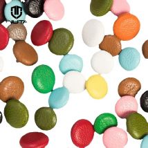 WUTA 4Set Goat Skin Bag Button Colorful Decoration Snap Fastener Brass Metal Button DIY Leather Craft Accessories 10/12.5mm