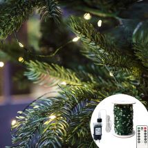 100m LED-Schnur hellgrün Draht Lichterketten Weihnachts girlande für Outdoor-Haus Neujahr Weihnachts baum Straße Party Dekoration