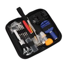 Set di strumenti per la riparazione di orologi, strumento per la rimozione del cinturino staccabile, supporto per il coperchio inferiore, kit di fissaggio, apri l'orologio, sostituisci la batteria