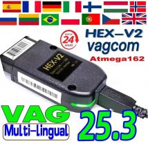 Interfaccia VCDS VAGCOM 2026 VCDSCAN HEX V2 Aggiornamento 25.3 per VW, AUDI, Skoda, Seat - Strumenti Diagnostici Auto Multilingue