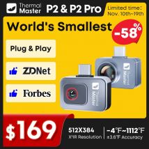 Termocamera P2//P2Pro Zoom 15X Telecamera termica a infrarossi per telefono PCB HVAC Controllo e riparazione gadget