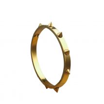 B36 Fashion love Punk Bracelet Retro Double Arrow Tapered Stainless Steel Color Gold Rivets Nail Cuff Bangle jewelry