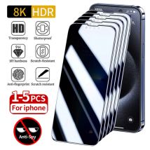 1-5 sztuk szkła antyszpiegowskiego do iPhone'a 15 14 13 12 11 Pro Max Mini X XS XR 7 8 6 Plus Osłona ekranu chroniąca prywatność do iPhone'a SE 2020 2022