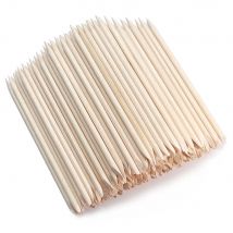 300/400 stücke Orange Holz Sticks Nagel Häutchen Pusher Entferner Reiniger Strass Dekoration Picker Nail art Maniküre Werkzeuge