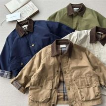 Mode Baby Mädchen Junge Fracht Graben Jacke Infant Kleinkind Kind Patchwork Mantel Frühling Herbst Kind Staub Mantel Baby Kleidung 1-10Y