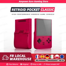 Consola de Juegos Portátil Retroid Pocket Classic, Snapdragon G1 Gen2, Pantalla AMOLED de 3.92'', Android 14, Refrigeración Activa, Carga Rápida, Regalo
