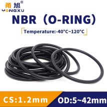 CS1.2/2/4mm OD5-200 NBR O Ring Seal Gasket Thickness Oil and Wear Resistant Automobile Petrol Nitrile Rubber O-Ring Waterproof