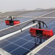 Narzędzie do czyszczenia paneli fotowoltaicznych z przedłużką 12/18/24/30 stóp do paneli słonecznych/wysokich okien/szyn/autobusów/łodzi/czyszczenia ścian