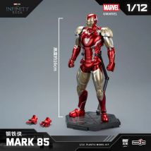 Fondjoy Panle 1/12 Iron Man Mk85 Marvel Assembled Handheld Removable Ornament Model Male Birthday Toy Mystery Christmas Gift