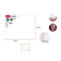 MOTARRO 20*30CM Stretched Canvas White Cotton Artist Canvas Boards for Painting Acrylic Pouring Oil Paint Dry & Wet Art Media
