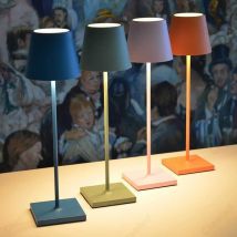 Hotel schnur lose USB wiederauf ladbare Tisch lampe Poldina wasserdichte Touch-Schalter Tisch lampe für Schlafzimmer Hotel Wohnzimmer Restaurant