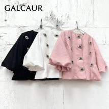 GALCAUR Solide Verstärktes Taste Temperament T Shirt Weibliche O Hals Laterne Hülse Lose Elegante frauen T Shirt Mode Herbst stil