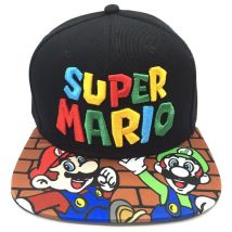 Modna czapka bejsbolówka Hip Hop Super Mario, czapka codzienna, czapka z haftem kreskówkowym, czapka przeciwsłoneczna, czapka z daszkiem.