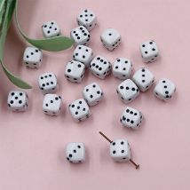 20 teile/los Acryl Würfel Perlen Quadratische Mehrfarbige Form Kubische Lose Spacer Perlen für Schmuck Machen DIY Halskette Armband Zubehör