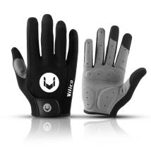 Guanti da ciclismo autunno inverno MTB con dita lunghe, antiscivolo, antiurto, traspiranti, touch screen, da bicicletta, da moto, da uomo