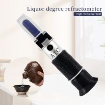 Handheld Alcoholmeter Bier Refraktometer Spirituosen Tester Alkohol 0-80% Tragbare Alkoholometer Einstellbare Manuelle ATC