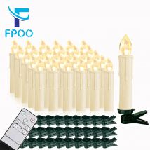 10/20/30/40PCS Candle Light Timer Remote Home Decor świeca Sztuczne bezpłomieniowe świece ledowe Wodoodporne świece bożonarodzeniowe Hurtownia
