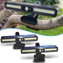 Clip On Solar Motion Lights Outdoor Wodoodporne, słoneczne światła ogrodzeniowe na zewnątrz z 36 diodami LED, przenośne światło bezpieczeństwa zasilane energią słoneczną