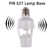 Convertitore presa AC85-265V con sensore di movimento a induzione umana PIR da 360 gradi LED E27 Base lampada Interruttore regolabile intelligente