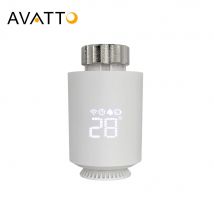 AVATTO Tuya ZigBee3.0 inteligentny termostat siłownik grzejnika TRV sterownik zaworu termostatycznego współpracuje z Alexa Google Home Alice