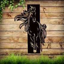 1pc Metall wand kunst, Freigeist Pferd Metall Wand dekoration, Wohnzimmer Dekor, Wand dekoration, Tier Wand kunst, Einweihung sparty Geschenk