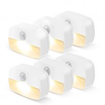 Bewegungsmelder-Licht für den Innenbereich, LED-Nachtlicht zum Aufkleben, batteriebetriebene Lichter für Flur, Treppe, Badezimmer, Schrank, Schlafzimmer