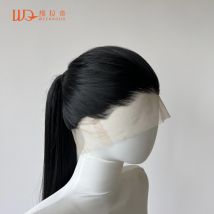 Peruka typu lace front 360 dla kobiet, 26 cali, długa, prosta, syntetyczna peruka z koronką HD 13x4 do codziennego użytku, cosplay, wysoka jakość.