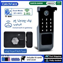 TTLock Versione WIFI Gateway integrato Impronta digitale Cancello esterno impermeabile Codice di accesso Scheda Rfid Serratura intelligente senza chiave