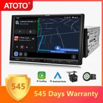 ATOTO 10.1 pollici Android Car Stereo Doppio 2 Din Wireless Apple Carplay Android Auto Schermo GPS 2Din Autoradio Lettore Multimediale