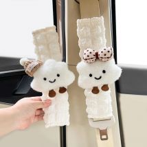 Neue Nette Cartoon Bogen Hut Wolke Auto Sitz Gürtel Abdeckung Sicherheit Schulter Pad Gurt Kissen Auto Neck Unterstützung Schutz Für Frauen