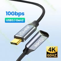 Przedłużacz USB C 3.1 Gen2 10 Gb/s typu C do C PD 100 W QC4.0 3.0 5A Kabel do szybkiego ładowania do MacBook Pro 4k 60 Hz Kabel wideo