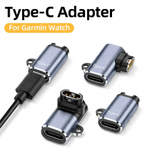 Typ-C USB-Ladeadapter für Garmin Fenix 7 7S 7X 6 6S 6X 5 5S 5X Venu 2 2S EPIX Smartwatch-Ladegerät Konverter