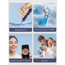Bebird Safety Ear Wax Removal Cleaner with Camera Flexible Ear Scoops Otoscope Visual Ear Picker Earwax Tweezers for Adults Kids