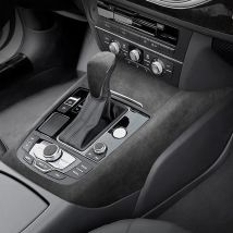 Per LHD Audi A6 C7 2012 2013 2014 2016 2017 2018 Alcantara Sovrapposizioni Interni Trim Bracciolo, Ingranaggi, Cruscotto