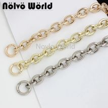 Gold/Licht gold/Silber 30-120cm 2cm Breit Fett Ringe Licht Gewicht Alumium Chic Tasche kette Dicke Kette Geldbeutel Gurt