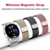 Armband für Galaxy Watch 3 45mm/Samsung Galaxy Uhr 46mm/Gear S3 Frontier, Edelstahl Mesh Loop Armband für Frauen & Männer