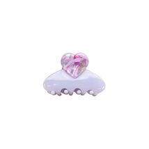 Korean Cute Sweet 5.5CM Medium Love-Heart Shark Clip High Grade Floral Acetic Acid  Ponytail Clip Hair Accessories